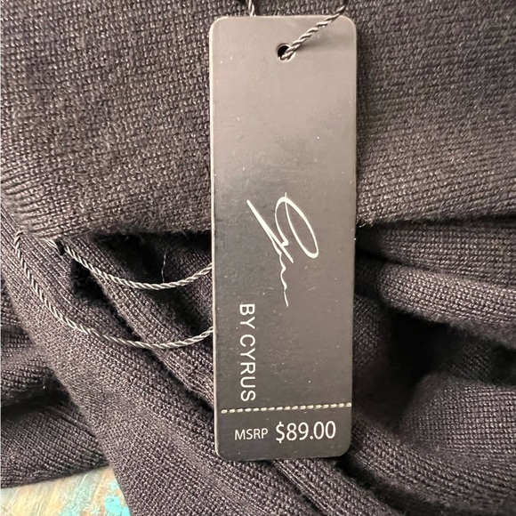 Cyrus Black Long Sleeve Scoop Neck Knit Sweater Size 2x - Picture 8 of 12